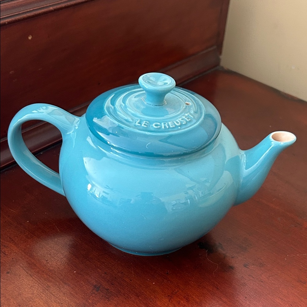 Le Creuset Turquoise Teapot